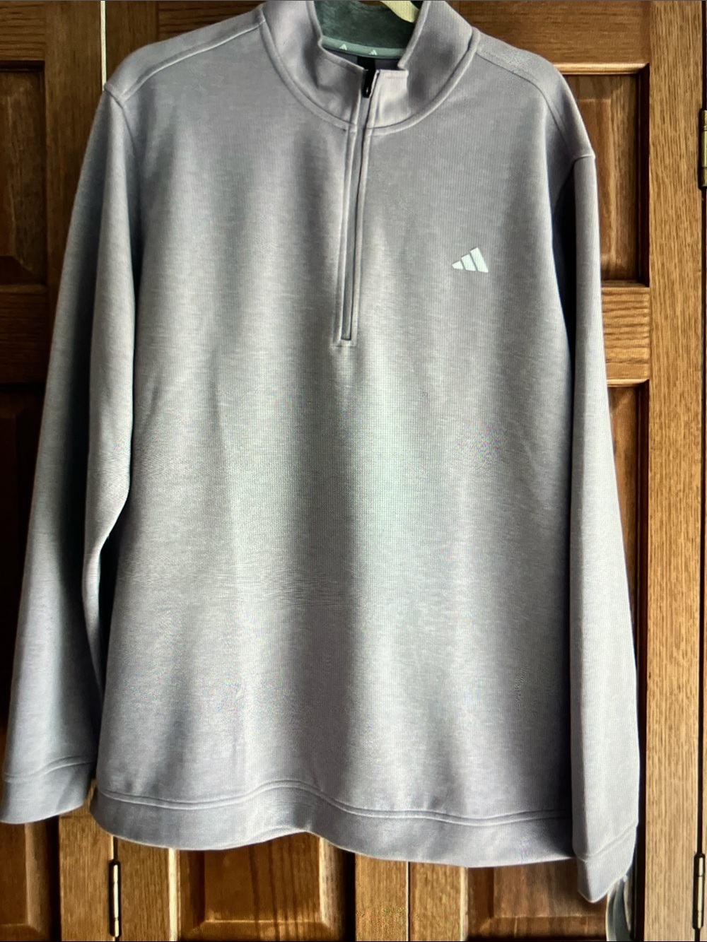 adidas Men's ultimate 365 textured 1/4 zip top golf fig XL